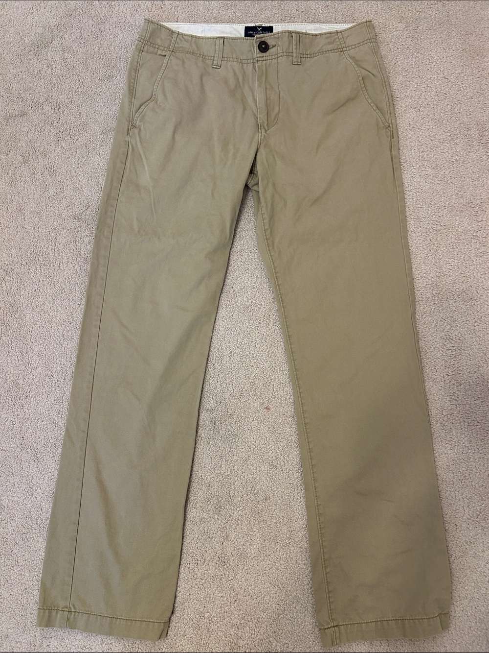 American Eagle Outfitters Olive-Tan Chino Pants